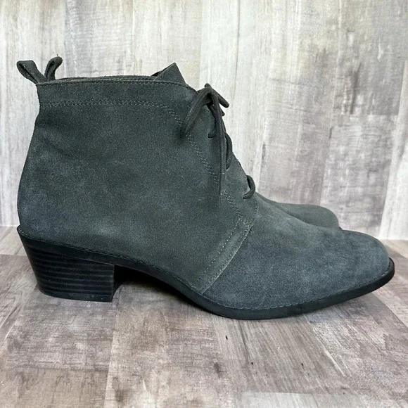 Vionic Shoes Vionic Joy Andi Orthotic Gray Suede Womens Ankle